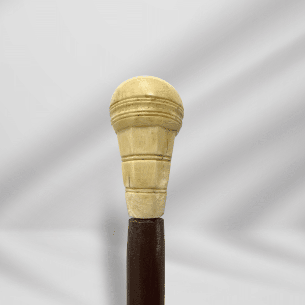 Antique Round Handle Ivory Walking Stick For Men