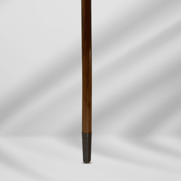 Antique Ivory Knob Handle Walking Stick Cane Wood Finish