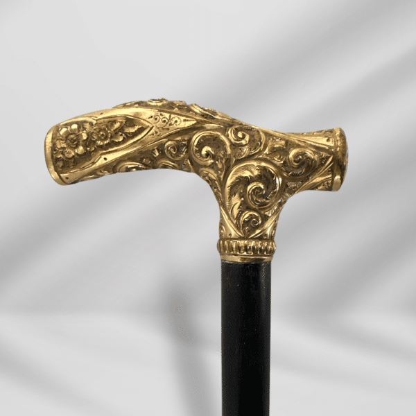 Antique Gold Plated Walking Stick Cane Men 1800C