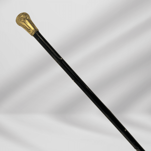Antique Gold Plated Knob Handle Original branch Collar Finishing Walking Stick Cane