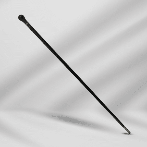Antique Black Wood Knob Handle Walking Stick Cane