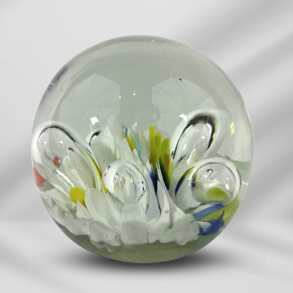 Vintage Colors Glass Paperweight