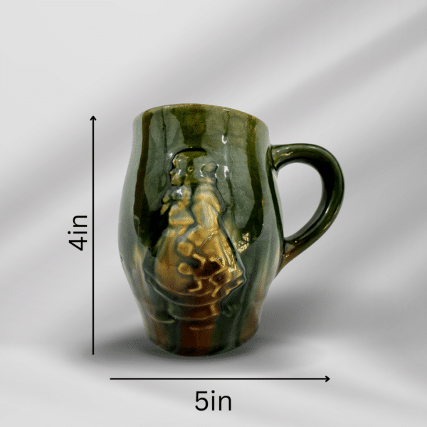 antique embossed porcelain tea cup