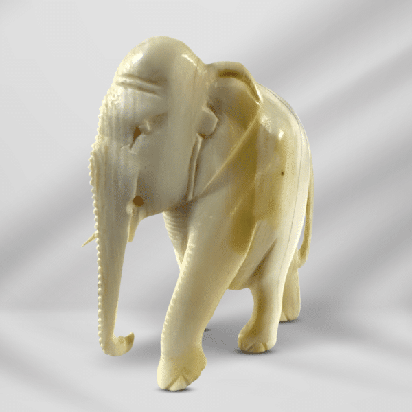 Vintage Handcraft Craved Ivory Elephant 