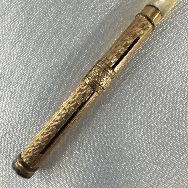 Antique Golf Filed Shell Pen