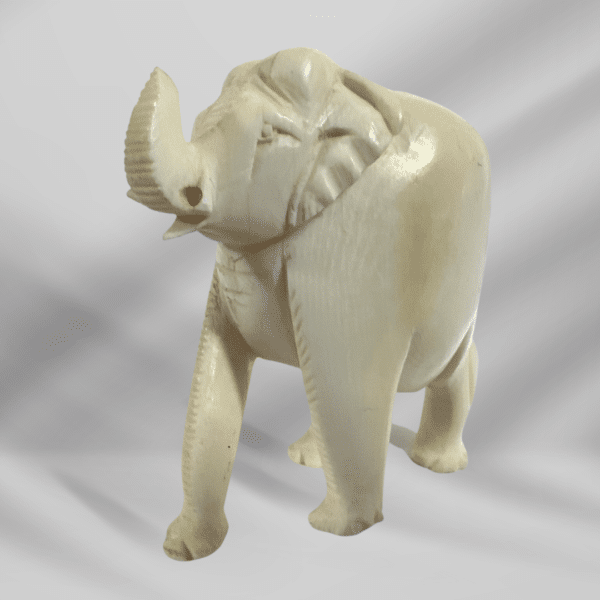 Vintage Handcraft Craved Ivory Elephant