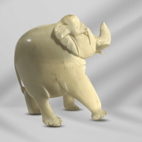 Vintage Handcraft Craved Ivory Elephant