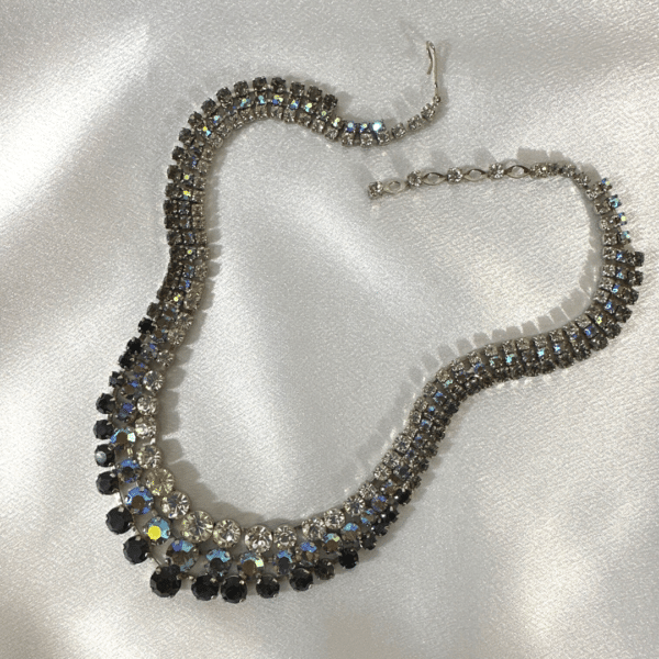 Vintage Austria Multi Shade Crystal Necklace