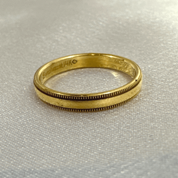 Benchmark 14K Yellow Gold 11mm Traditional Band Size 6 For Women
