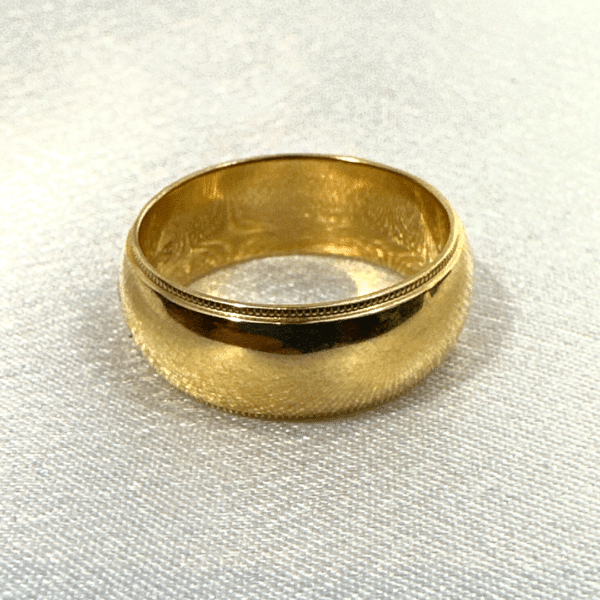 Benchmark 14K Yellow Gold 7.1mm Wedding Band Size 7