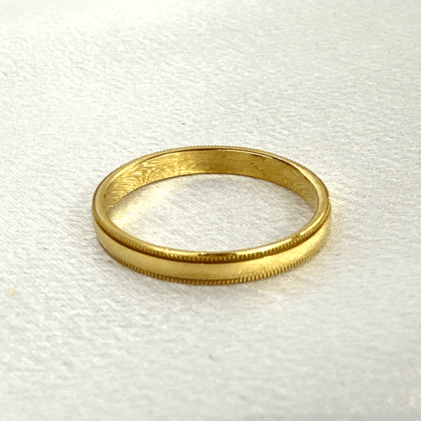 Benchmark 14K Yellow Gold 3mm Wedding Band Size 10