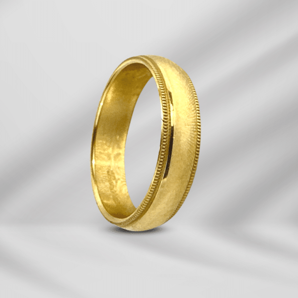 Benchmark 14K Yellow Gold 5mm Wedding Band Size 8