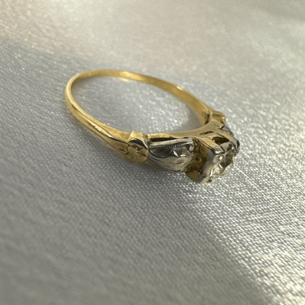 14K 0.30 CT Diamond Ring For Women