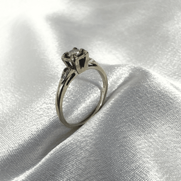 14K MK Diamond Ring For Women