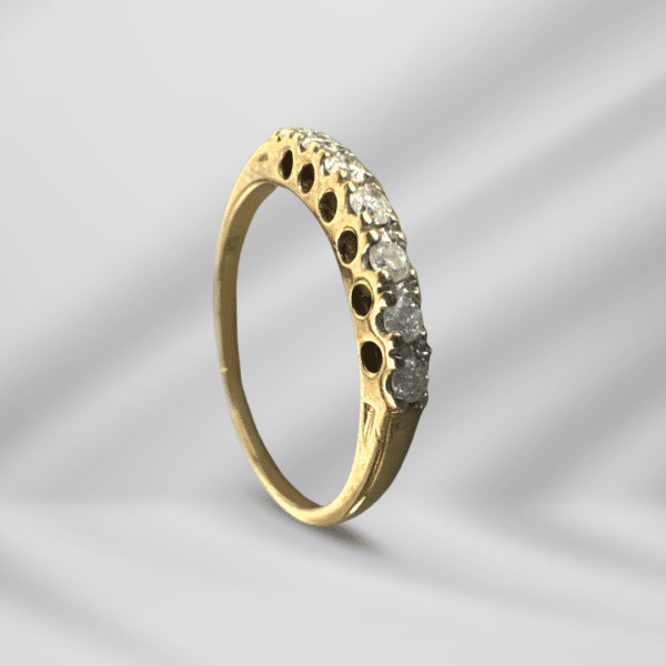 Elegant 14K Gold Ring With Diamond For Women