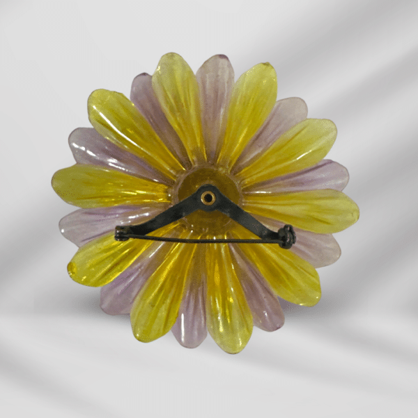 Antique Beautiful Lucite Flower Brooch 1920s