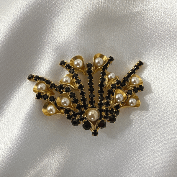 Fashion Jewelry Vintage Burgundy Almandine Gemstone Carnegie Set Of Bracelet , Earrings , Brooch