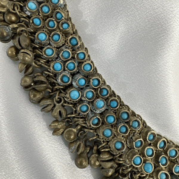 Indian Antique Silver Turquoise Necklace year 1958