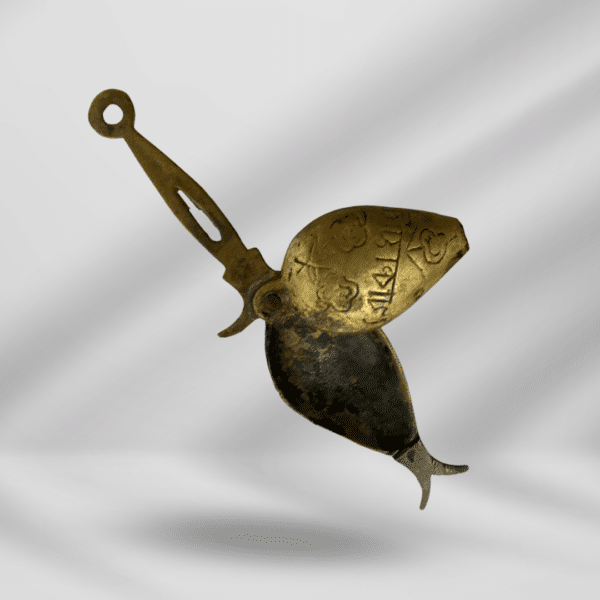 Antique Handcrafted Brass Kajal / kohl maker Holder