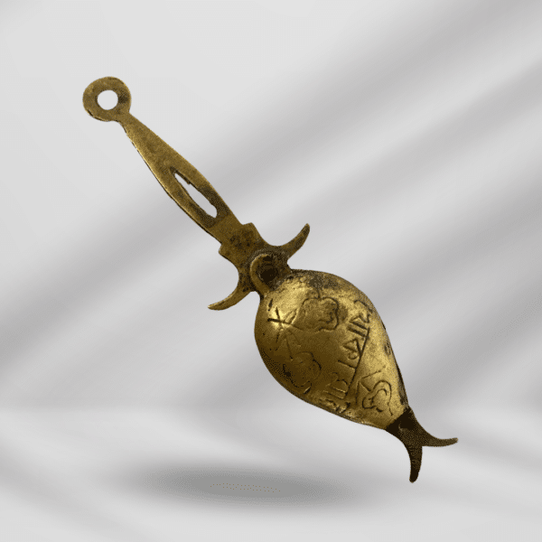 Antique Handcrafted Brass Kajal / kohl maker Holder