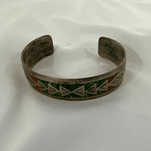 Antique Navajo Indian Silver Cuff Bracelets