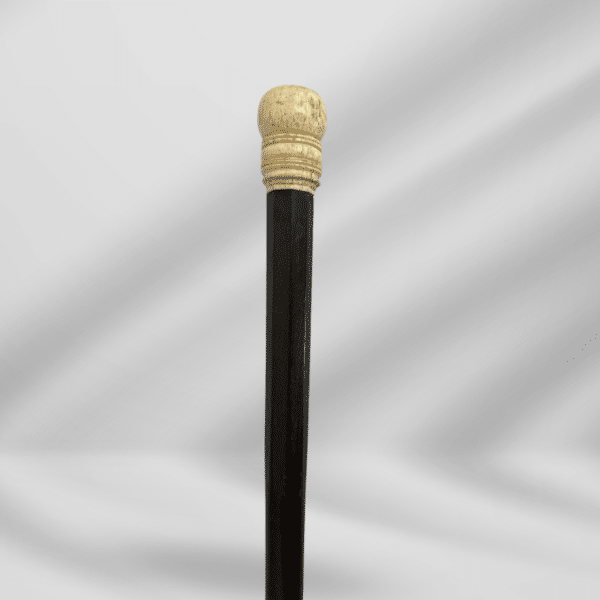 Antique Vintage Ivory Knob Handle Ivory Tip Walking Stick Cane