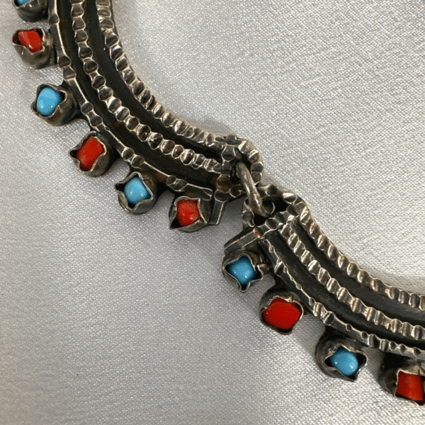 Sterling Silver 925 Nechden Mexico Turquoise Necklace