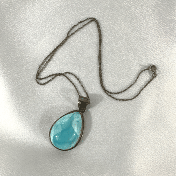 Vintage Almond Shape Turquoise Necklace